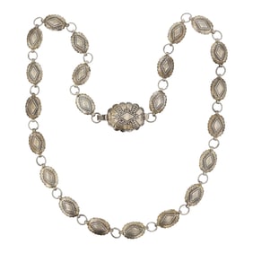 Vintage Navajo Plain Silver Hatband / Mini Belt