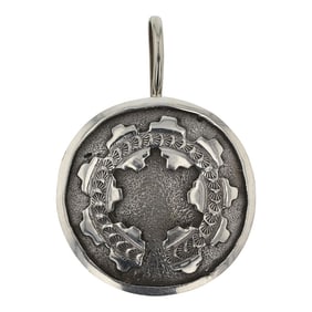 Emerson Kinsel Navajo Plain Silver Pendant