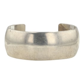 Sarah Cly Vintage Navajo Plain Silver Cuff bracelet
