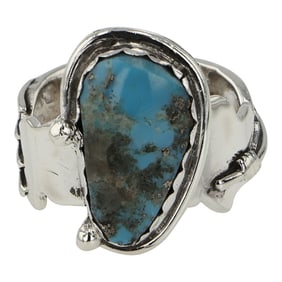 Navajo Compitos Turquoise Ring