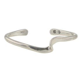 Navajo Plain Silver Contemporary Cuff Bracelet