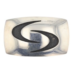 Anderson Koinva Hopi Plain Silver Belt Buckle