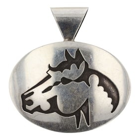 Van Riper Southwest Anglo Plain Silver Horse Pendant