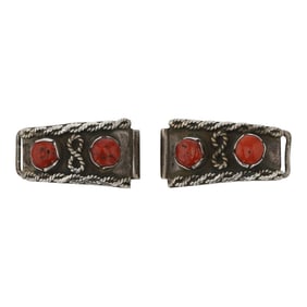 Vintage Navajo Mediterranean Coral Watch Tips