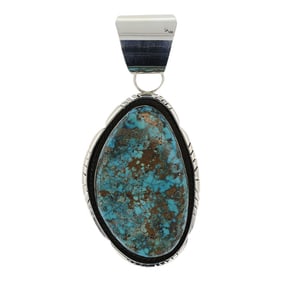 Victor Hicks Navajo Nevada Turquoise Pendant