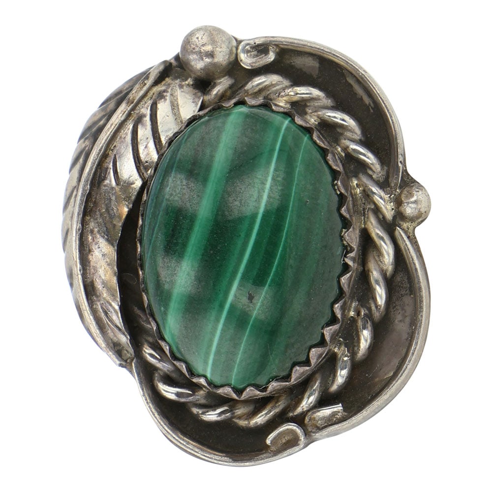 Navajo Malachite Pin (1 of 2)