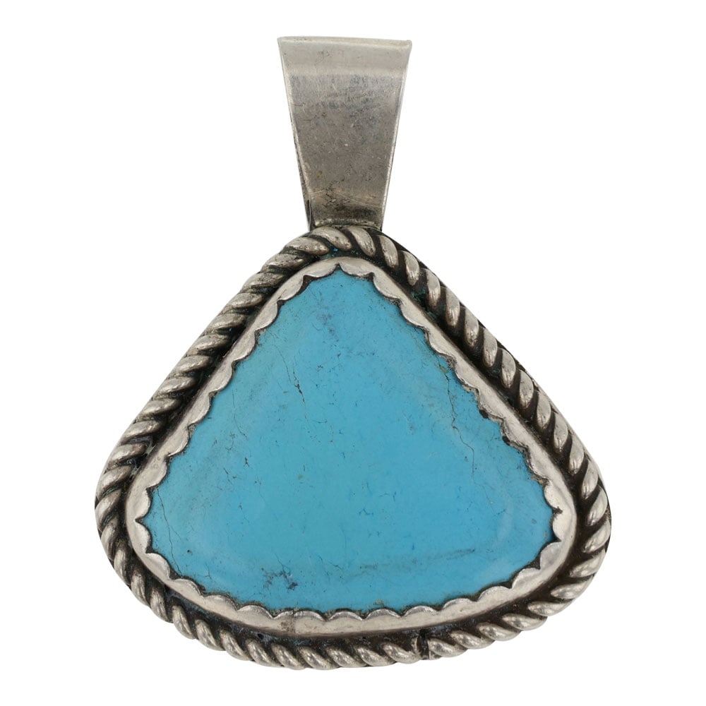 Navajo Compitos Turquoise Pendant (1 of 2)