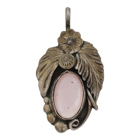 Vintage Navajo Pink Mussel Shell Pendant