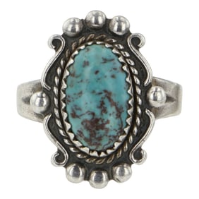 Vintage Bell Trading Post Turquoise Ring