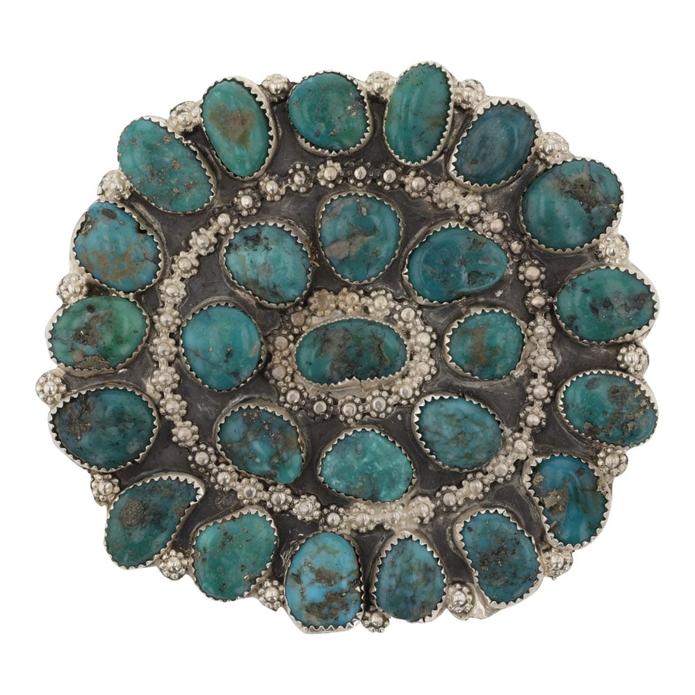 Navajo Compitos Turquoise Cluster Pin (1 of 2)