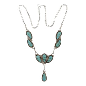 Zuni Turquoise Inlay necklace