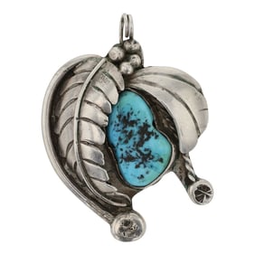Vintage Navajo Sleeping Beauty Nugget Pendant