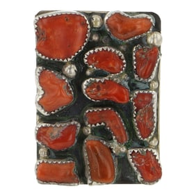 Navajo Mediterranean Coral Ring