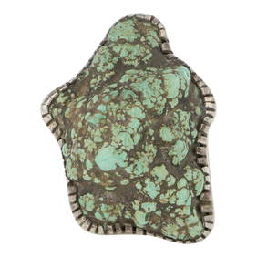 Native American Extraordinary Bruce Woodnavajo Domed Turquoise Sterling Silver Necklace Native American Extraordinary Bruce Woodnavajo Domed Turquoise Sterling Silver Necklace