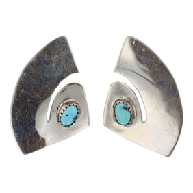Navajo Kingman Turquoise Earrings