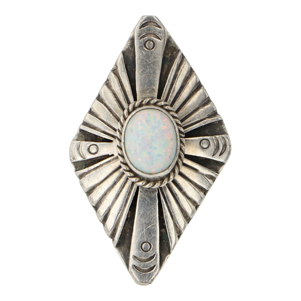 Navajo Synthetic Opal Ring (1 of 3)