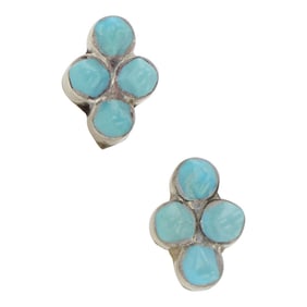 Zuni Turquoise Inlay Earrings