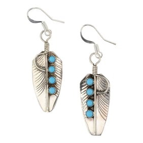 Navajo Kingman Turquoise Earrings