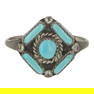 Vintage Zuni Sleeping Beauty Turquoise Ring