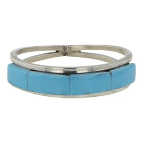 Vintage Zuni Turquoise Inlay Ring