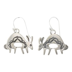 Navajo Plain Silver Earrings