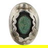 Vintage Navajo Nevada Turquoise Shadowbox Ring