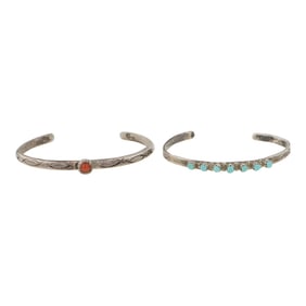 Vintage Navajo Baby Bracelets Lot of Two