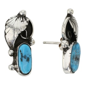 Navajo Kingman Turquoise Earrings