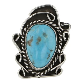 Navajo Compitos Turquoise Ring
