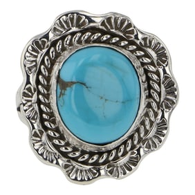 Navajo Compitos Turquoise Ring