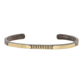 Julian Nez Navajo 14K Gold & Sterling Silver Cuff Bracelet (1 of 3)