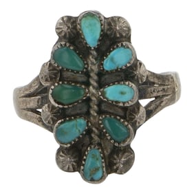 Vintage Zuni Turquoise Ring