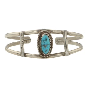 Vintage Navajo Sleeping Beauty Turquoise Bracelet