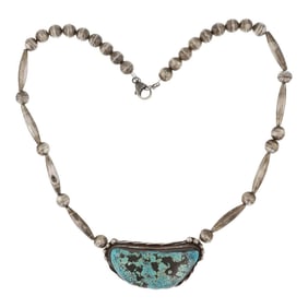 Vintage Navajo Nevada Turquoise Choker Necklace