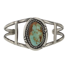 Vintage Navajo Royston Turquoise Cuff Bracelet