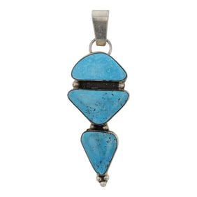 Navajo Kingman Turquoise Pendant