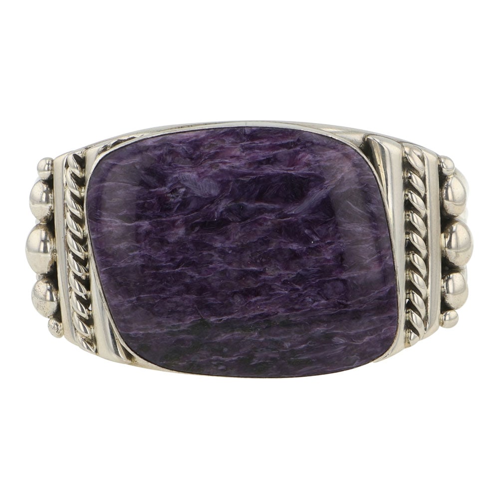 Albert Lee (1978-2022) Fifth Generation Navajo Silversmith & Master Jeweler Award Winning Charoite (1 of 3)