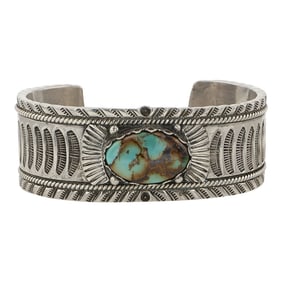 Garrett Hale Navajo Royston Turquoise Cuff Bracelet