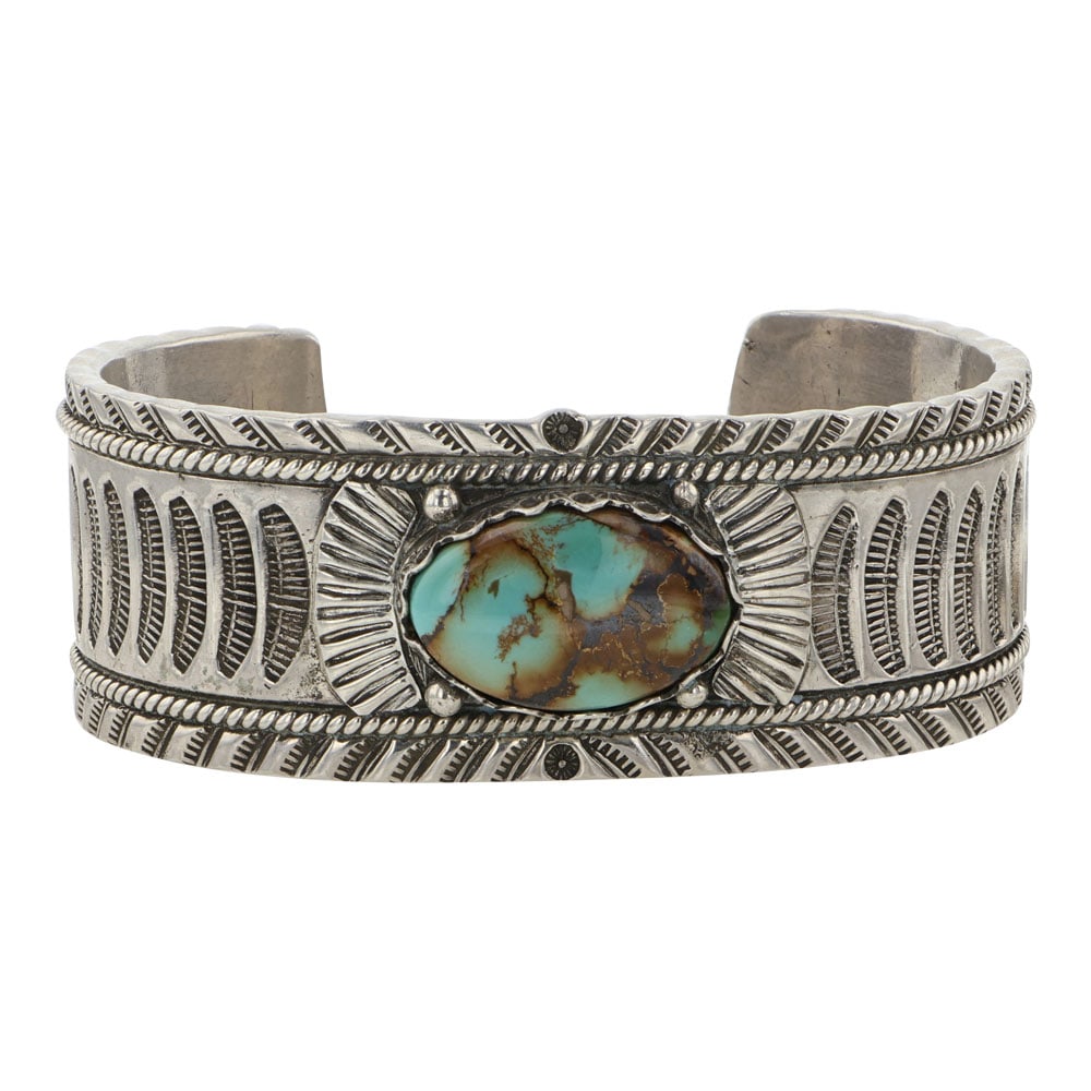 Garrett Hale Navajo Royston Turquoise Cuff Bracelet (1 of 3)