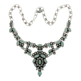 Raymond Bennet Jr. (1973-2017) Faceted Chalcedony Masterpiece Necklace