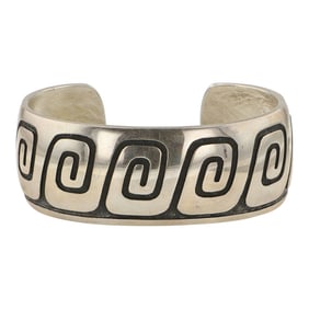 Anderson Koinva Hopi Plain Silver Cuff Bracelet