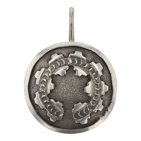 Emerson Kinsel Navajo Plain Silver Pendant