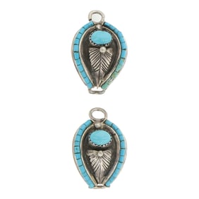Vintage Navajo Kingman Turquoise Watch Tips
