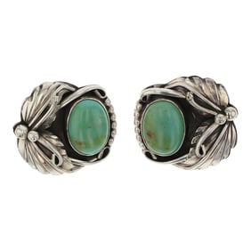 Mary Ellen Peace Sioux Tribe Royston Turquoise Earrings