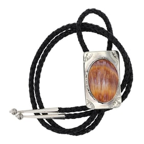 Navajo Spiny Oyster Bolo Tie