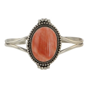 Veronica Williams Navajo Spiny Oyster Cuff Bracelet