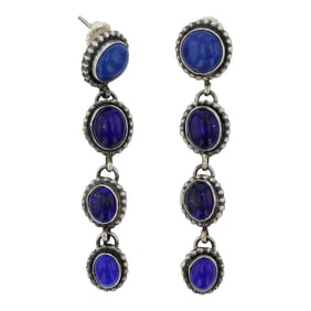 Randy Billy Navajo Lapis Earrings