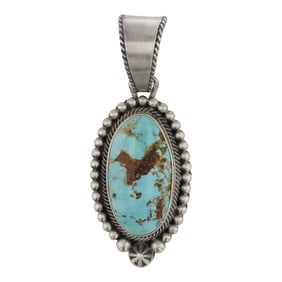 Marita Benally Navajo Royston Turquoise Pendant