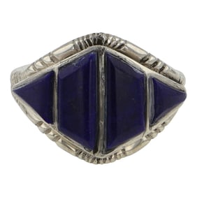 Navajo Lapis Inlay Ring