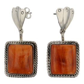 RB Navajo Spiny Oyster Earrings